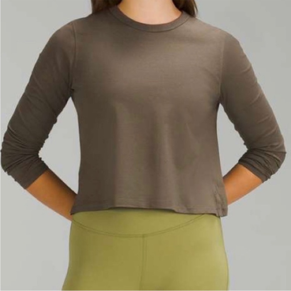 NWT Lululemon Classic-Fit Cotton-Blend Long Sleeve